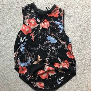 Floral print blouse